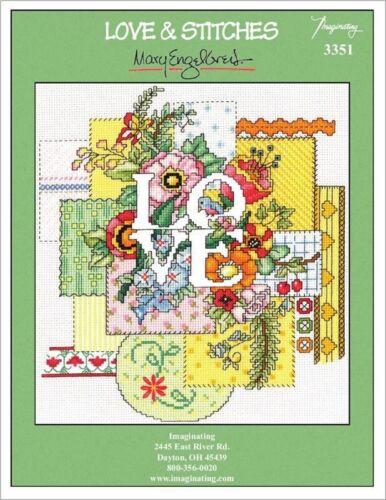 Mary Engelbreit Counted Cross Stitch Pattern Leaflet ~ Love and Stitches ~ 3351 - Picture 2 of 2