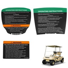 CartClan Golfwagen Lenkrad Aufkleber/Armaturenbrettaufkleber passend für Ds 