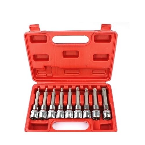 Jeu d'embouts torx 6 pans T20 à T60 indispensable pour la réparation auto et moto