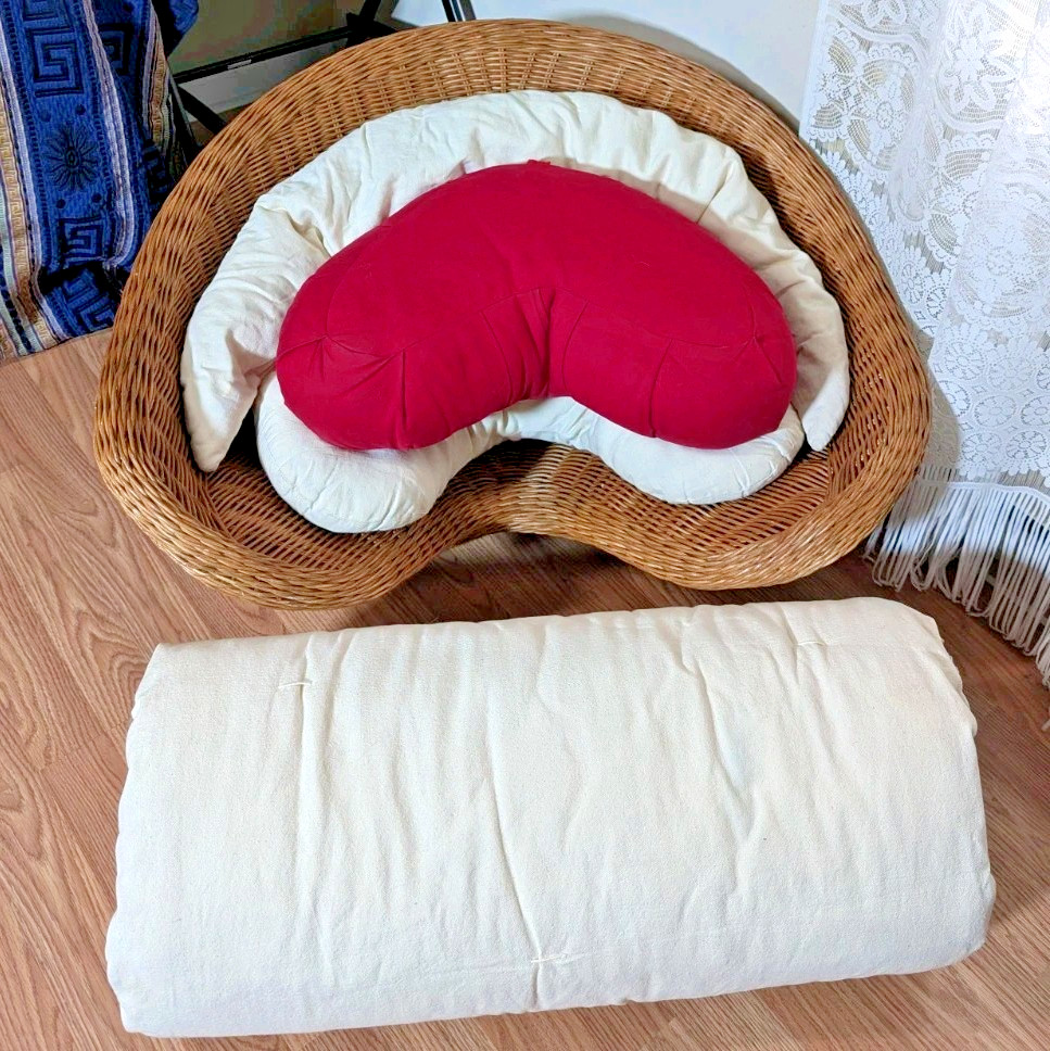 Vintage Yoga 100% Cotton Cushions