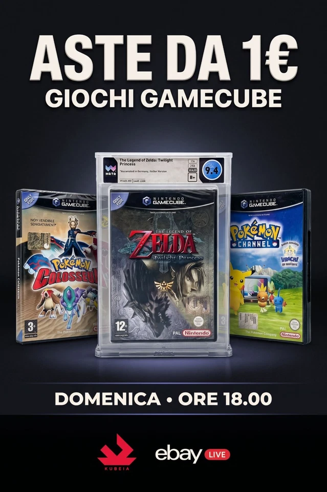 Aste da 1€ Pokémon Gamecube Nintendo | Originali & Testati