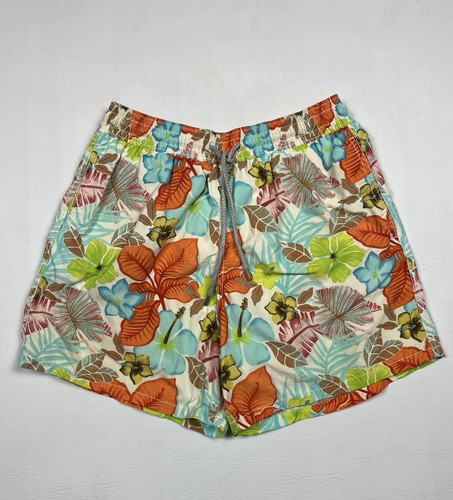 Vilebrequin Moorea Swim Trunks Mens Large Tropical Floral Print Vibrant Shorts