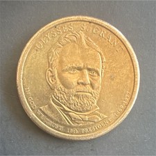 2012 Ulysses S. Grant Presidential $1 Dollar Coin Statue of Liberty Reverse