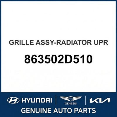 2000-2006 Hyundai Elantra Kühlergrill Montage - Kühler oben OEM Neu 863502D510