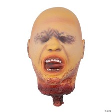 LIFE SIZE SCREAMING SEVERED HEAD Halloween Haunted House Horror Prop Decoration