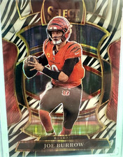 2025 Panini Select *Concourse Joe Burrow #57 Zebra Shock Prizm* *Case Hit SSP*