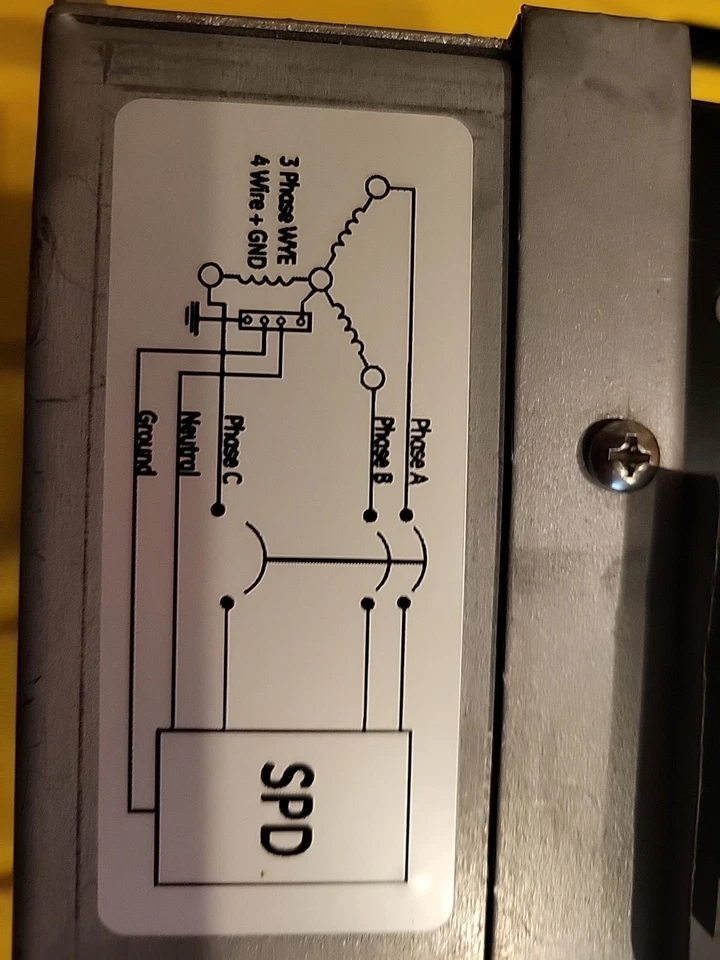 Dispositivo de protección contra sobretensiones GE Tranquell TPME277Y06AS 277/480V trifásico usado Foto 4 de 4