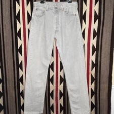 Vintage Levi  s 501 XX Men  s 31  x35  Grey 90s USA Made Levi  s Denim Jeans