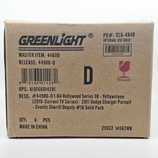Greenlight 1:64 Yellowstone 2011 Dodge Charger Pursuit Sheriff  Sealed Case of 6