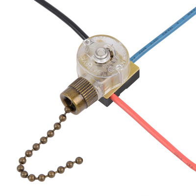 Zing Ear ZE-110 Ceiling Fan Light Switch, Replacement Lamp Pull Chain Switch 3 W