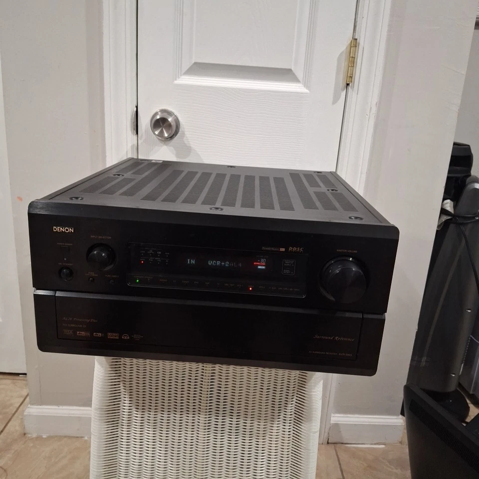 DENON AVR- 5803 Home Theater Stereo SURROUND SOUND FM Receiver READ DESCRIPTION - Image 4 of 4
