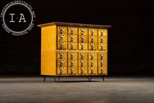Mid-Century 30-Drawer Library Card Catalog Cabinet