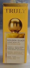 Truly Golden Glaze Body Oil Vanilla Pear Amber w/ Vit C Vegan 3.1 fl oz