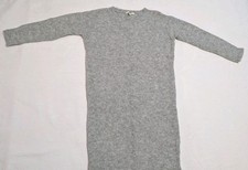Uniqlo Sweater Gray Dress Womens Wool Alpaca Long Sleeve