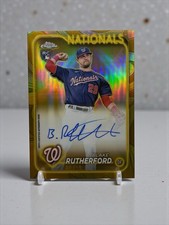 2024 Topps Gilded Collection - Chrome Gold Autographs Blake Rutherford (RC) /99