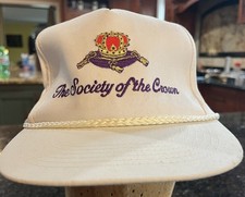 Vintage Crown Royal Rope Snapback Hat "The Society Of The Crown" One Size