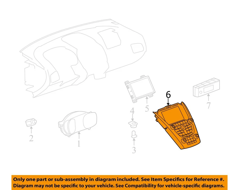 2013-2013 Chevrolet Equinox Am Fm Cd Player Radio Receiver YM3BA - Image 3 of 4