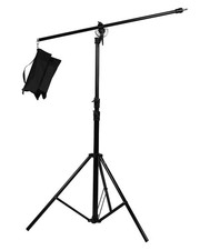 Aluminum Light Stand, 9.2ft/2.8m Adjustable Photography Stand with Boom Arm,S...
