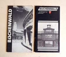 DDR Infoheft Brosch&uuml;re 1983 & 1986, KZ Buchenwald, Weimar Mahn-u. Gedenkst&auml;tte