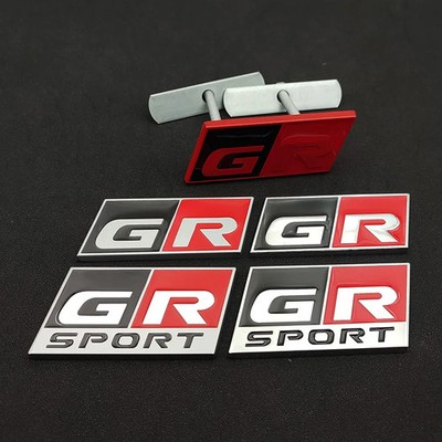 GR Sport Emblem 3D Metall Logo Kühlergrill Kofferraum Badge