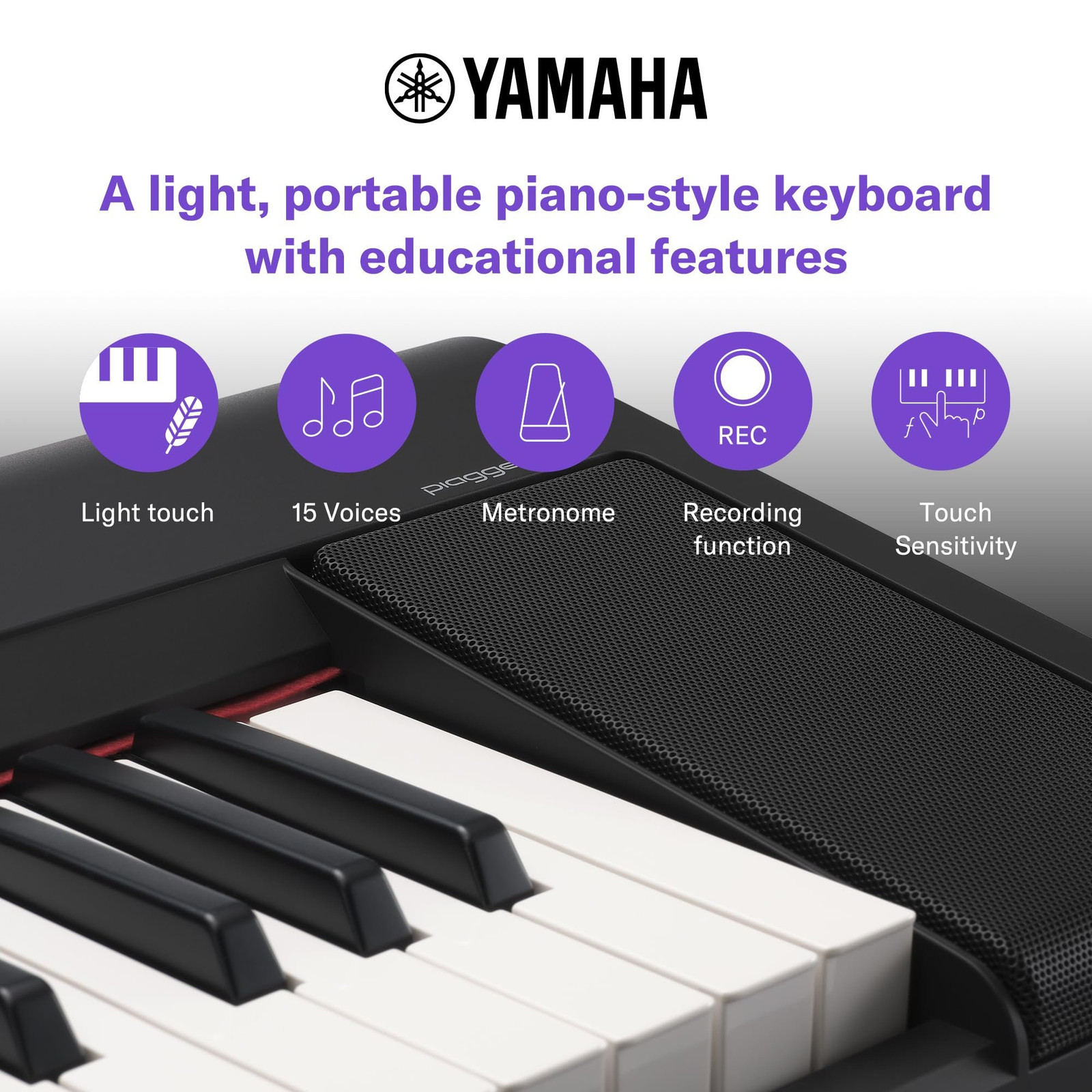 Yamaha NP35B 76-Key Ultra-Portable Digital Piano in Black