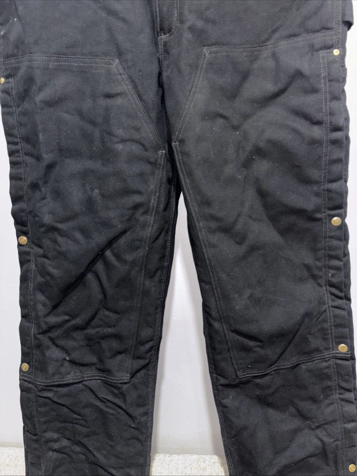 Mono con tirantes Carhartt Yukon Arctic acolchado forrado R41-BLK 40x32 cremallera hasta el muslo para hombre Foto 4 de 4