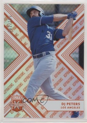 2018 Panini Elite Extra Edition Aspirations Orange 2/100 DJ Peters #126 he4