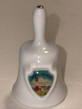 Mini recuerdo de porcelana estatal Lipco EE. UU. Bell-Rhode Island seminuevo estilo 1