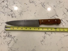 VTG R. H. FORSCHNER CO. Switzerland VICTORINOX Chef's KNIFE WOOD HANDLE 13”