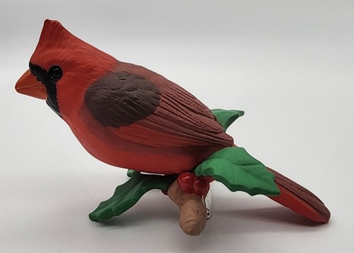 1996 Hallmark Keepsake Ornament Regal Cardinal Red Clip On Christmas Winter - Picture 2 of 14