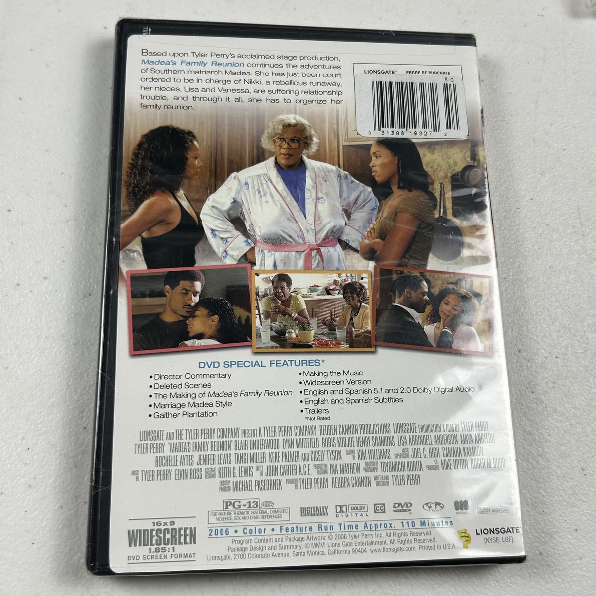 Tyler Perry's Madea's Family Reunion DVD 2006 Widescreen Blair