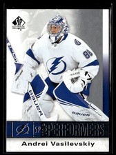 2020-21 SP Authentic Top Performers Andrei Vasilevskiy Tampa Bay Lightning