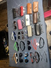 20 Lot Of Sun Glasses, Eye Glass Frames, Eye Glass Frame Cases