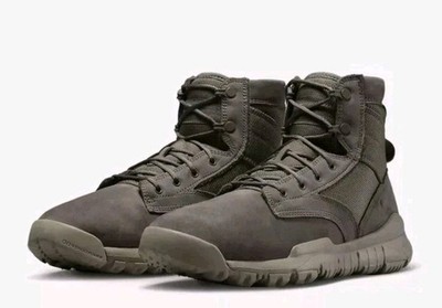 NEW Nike Men's SIZE 7.5 SFB 6'' NSW Leather Dark Mushroom Gray Boots 862507-201