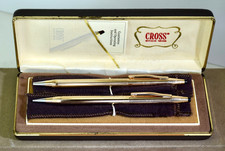 Vintage Cross Classic Century 14K Gold Filled Pen Pencil Set in Box USA