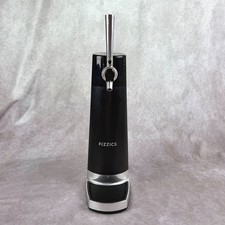 Fizzics DraftPour Beer Dispenser Black Silver Nitro Style Micro-Foam Tap No Cord