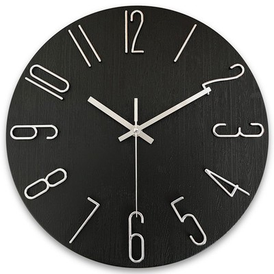 Wall Clock 12 Inch Silent Non-Ticking Modern Clocks Battery Operated - Analog...