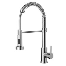 Cobbe Kitchen Tap, Spring Kitchen Sink Mixer Taps with Pull Out Spray, Commercia