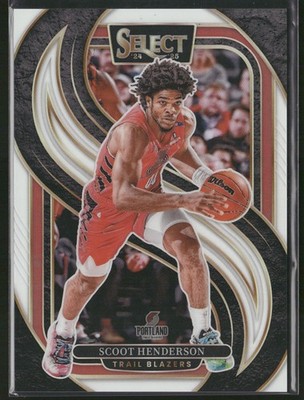2024-25 Panini Select #119 Scoot Henderson White Prizm #/149