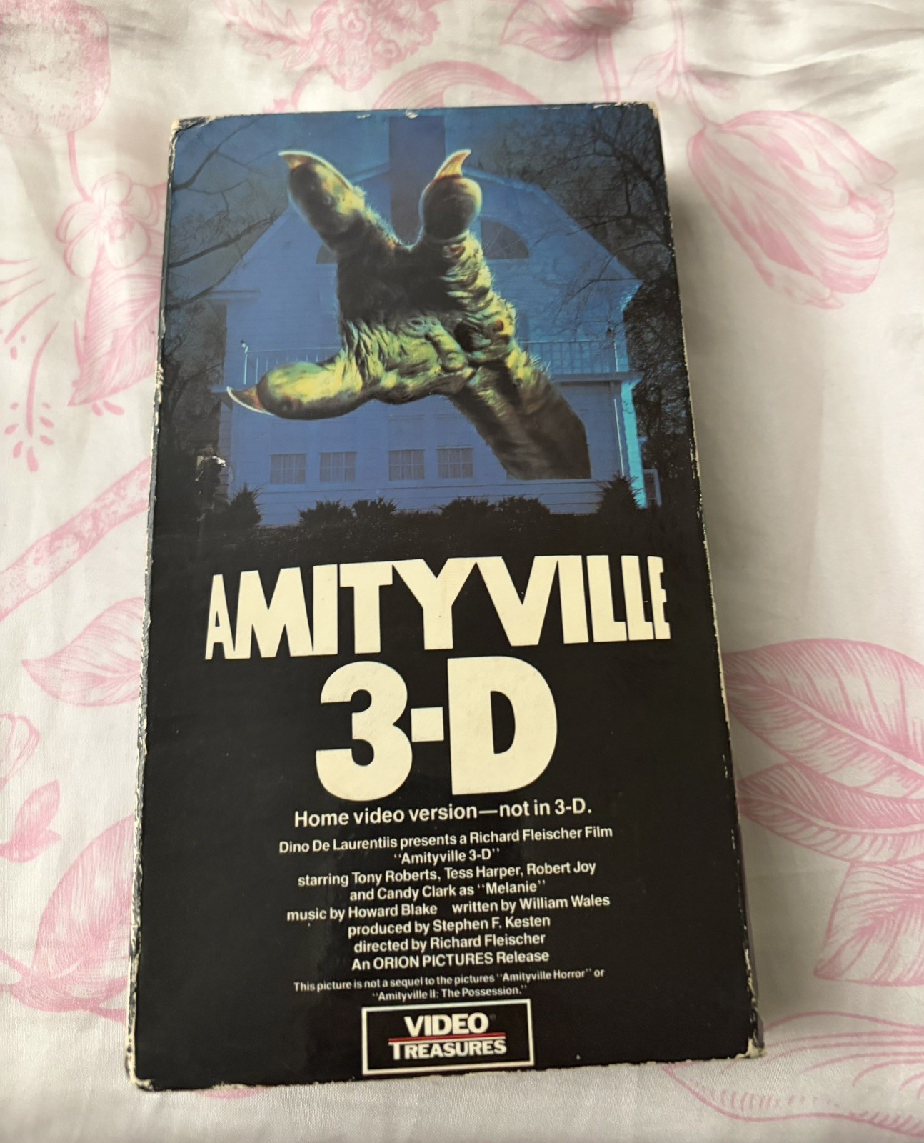 Amityville 3-D VHS, Rare Horror, ORION OOP  Home Version, Non 3-D 1989