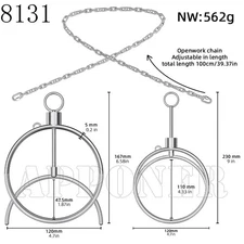 Stainless Steel Hoop Chest Constraint Breast Bondage Clamp Lock Breast For Women