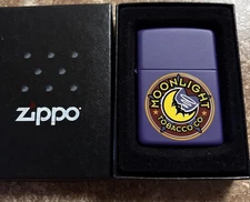 Zippo 1997 MOONLIGHT TOBACCO CO  (1995-2005) Purple Matte Unfired