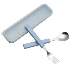 2-Piece Children Flatware Set 18/10 Stainless Steel Child Tableware Set Silve...