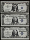 Old Money LOT of 10 1957 $1 Silver Certificates plain series XF to AU AA4727 — photo 7