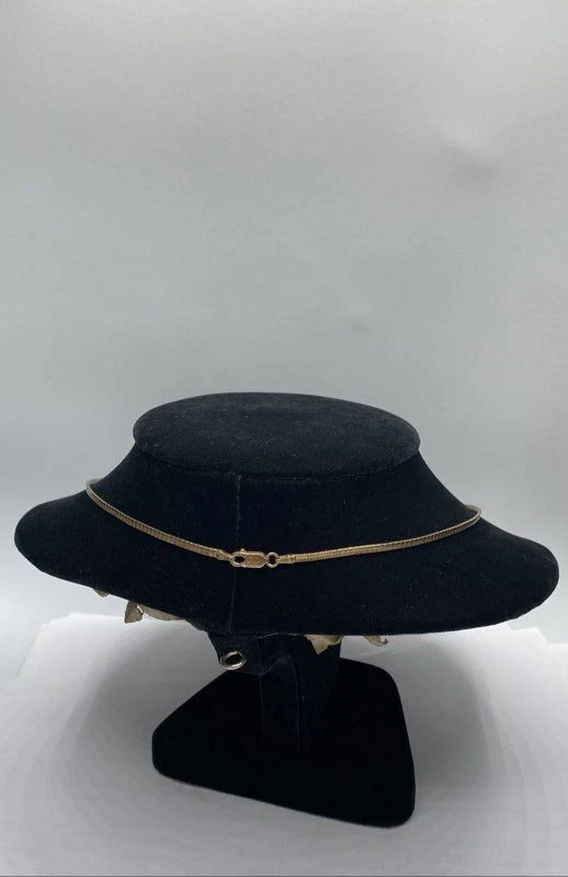 Colar Ross Simons ouro/prata esterlina com pingente de coração Omega Link 18 1/4" - Imagem 4 de 4