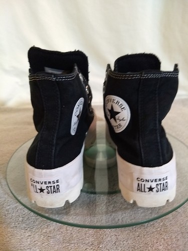 Converse Womens CTAS Lugged Black High Top Sneakers, Size: 7.5 #US44-15 - Picture 5 of 9
