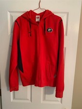 Nike Therma Fit Georgia Bulldogs Red Hoodie - Georgia G Graphic - Medium 8-10 