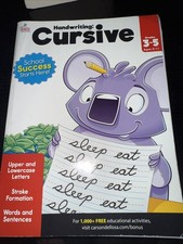 cursive handwriting workbook for kids