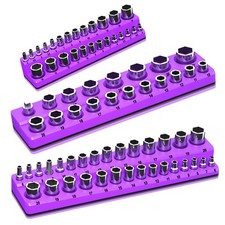 Magnetic Socket Organizer Set 3piece Socket Holder Trays For 14 38 12 ...