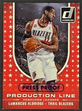 2014-15 Panini Donruss Production Line LaMarcus Aldridge #7 Press Proof /199